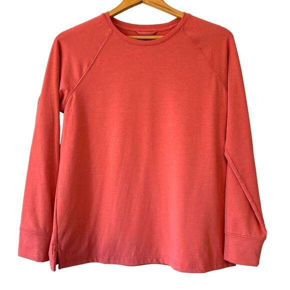Lands' End Tops - Lands End Long Sleeve Peach Crew Women’s Sz S